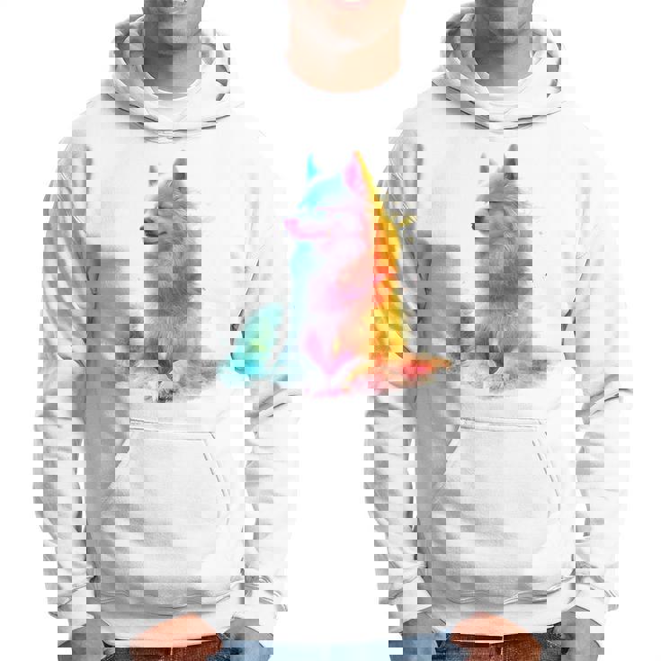 日本スピッツ 犬 モチーフ ペットアート 日本スピッツ パーカー