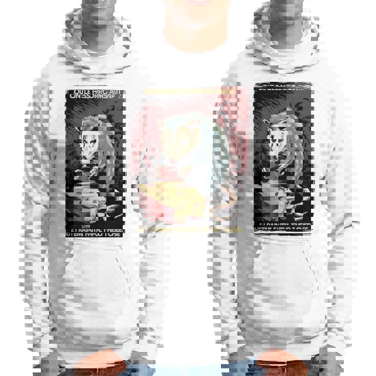 日本ホラーオポッサムアニメ レトロ 数え切れないほどの恐怖が待ち受けている 長袖tシャツ パーカー