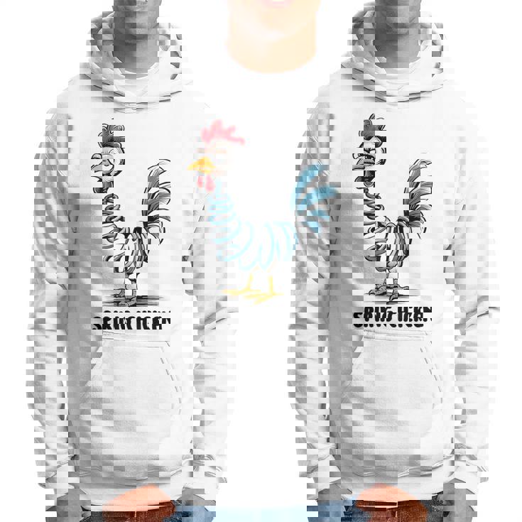 春のチキンチキンポゴスティックファニーチキン パーカー