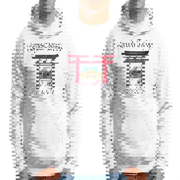 東京、手描き亀戸天神社、東京実業社、日本 パーカー