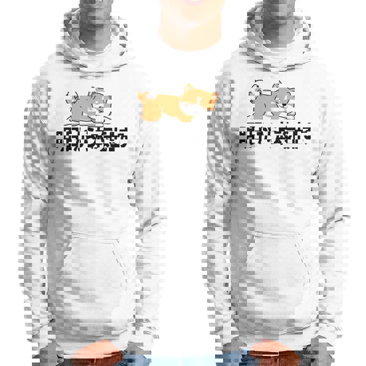 柴犬ファンにおすすめ！明日から頑張るデザイン パーカー