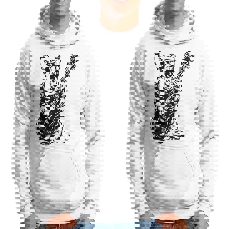 犬 ギタリスト ギター ペンブローク ウェールズ コーギー パパ ママ パーカー