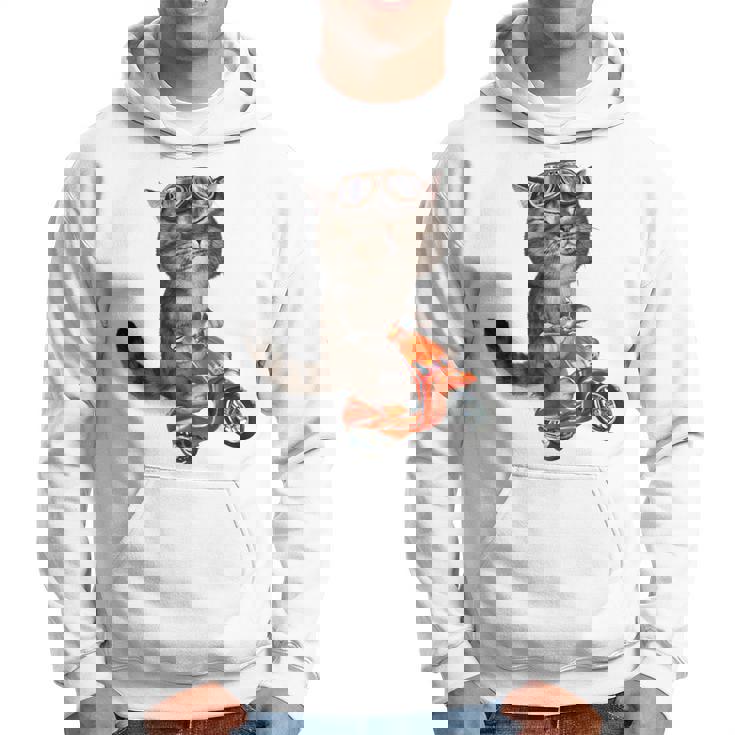 猫 ねこ バイク パーカー