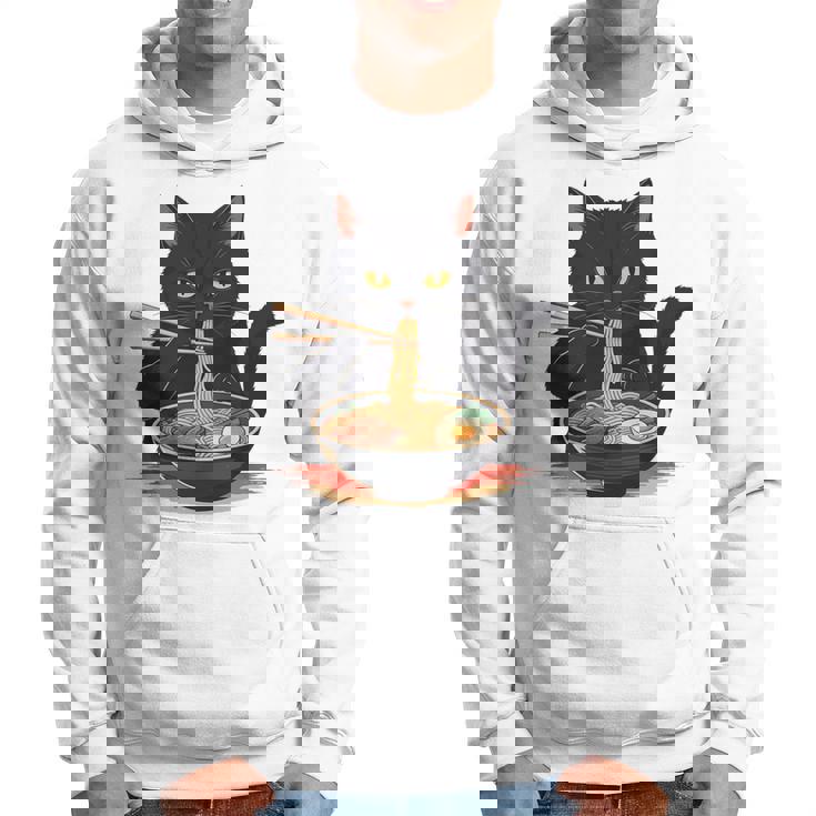 猫 ラーメン グラフィック 日本語 カワイイ アニメ 面白い ラーメン 猫 長袖tシャツ パーカー