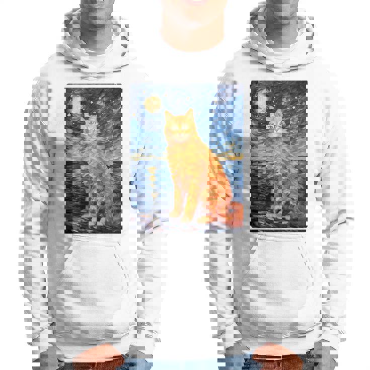 猫のポートレートオイル印刷甘い子猫 長袖tシャツ パーカー