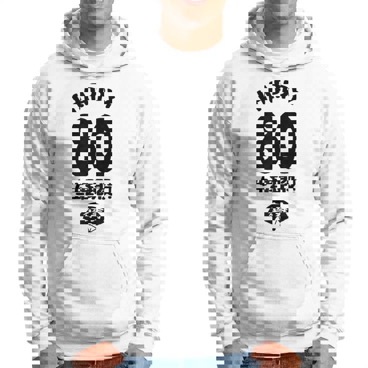 生涯現役 この身体８０年目 まだまだ行くぜ ハッピー ８０歳 傘寿祝い 長寿祝い おもしろ 傘寿 パーカー