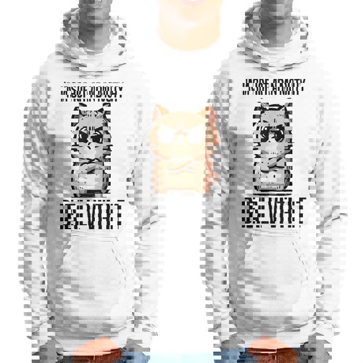 私は短気で口うるさいので、それを扱います。態度猫 パーカー