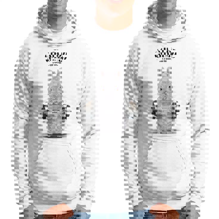 筋トレ ジム やる気がないなら家に帰れ ネザーランドドワーフ ウサギ ホワイト パーカー