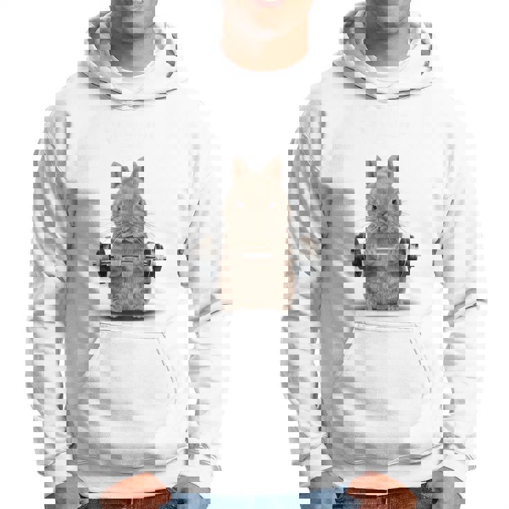 筋トレ ジム やる気がないなら家に帰れ ネザーランドドワーフ ウサギ ベージュ パーカー