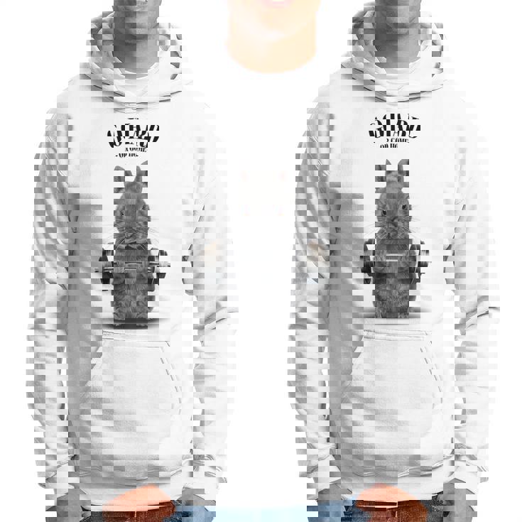 筋トレ ネザーランドドワーフ ウサギ ブルー パーカー