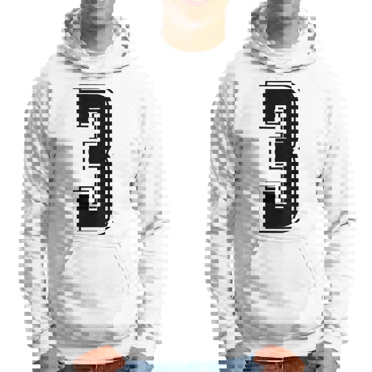 背番号 3 チーム短大スポーツ背番号付きユニフォーム パーカー