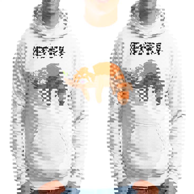 腰が限界 面白いtシャツ 文字入り メンズ おもしろ 面白い レッサーパンダ 服 オリジナル おもしろグッズ 文字 パーカー