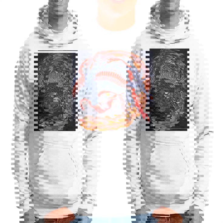 葛飾北斎作 鳳凰 長袖tシャツ パーカー