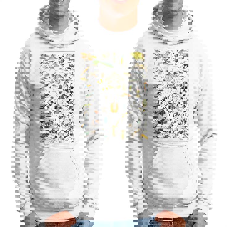 虫 昆虫 虫虫型 昆虫学プリント 虫プリント パーカー