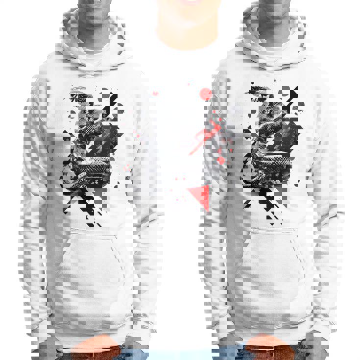 蛇 動物 モチーフ アートワーク 蛇 パーカー