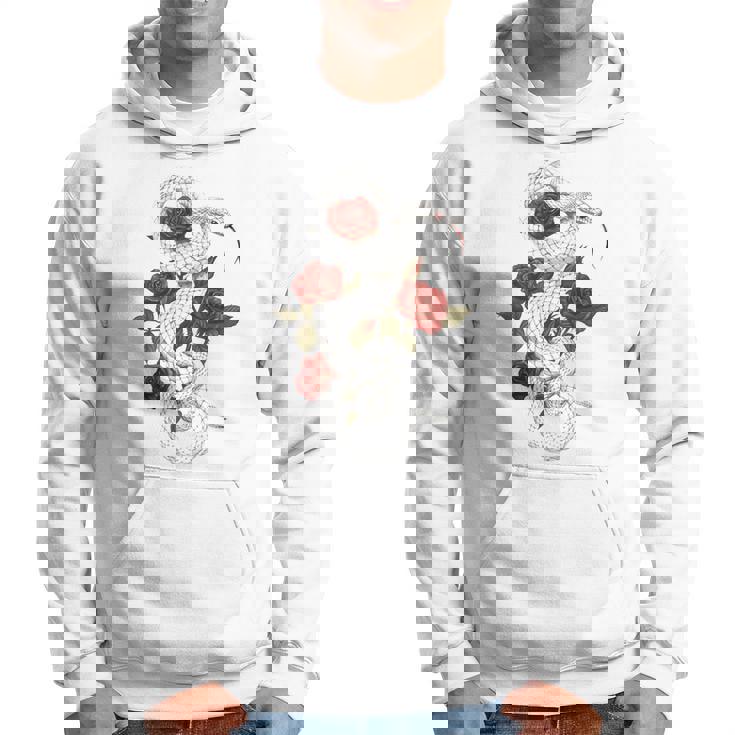 蛇爬虫類 蛇 バラ 花 爬虫類 ギフト パーカー