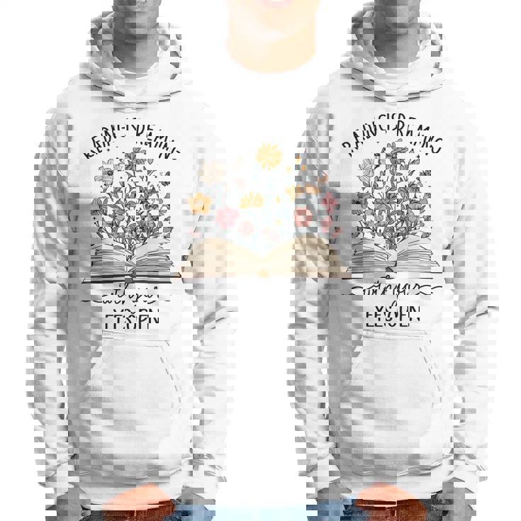 読書は目で見る夢を見る本好き読者 長袖tシャツ パーカー