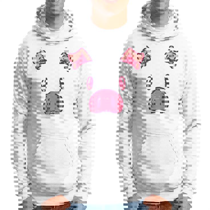 豚の顔 かわいいハロウィン 豚 動物 コスチューム メンズ レディース キッズ パーカー