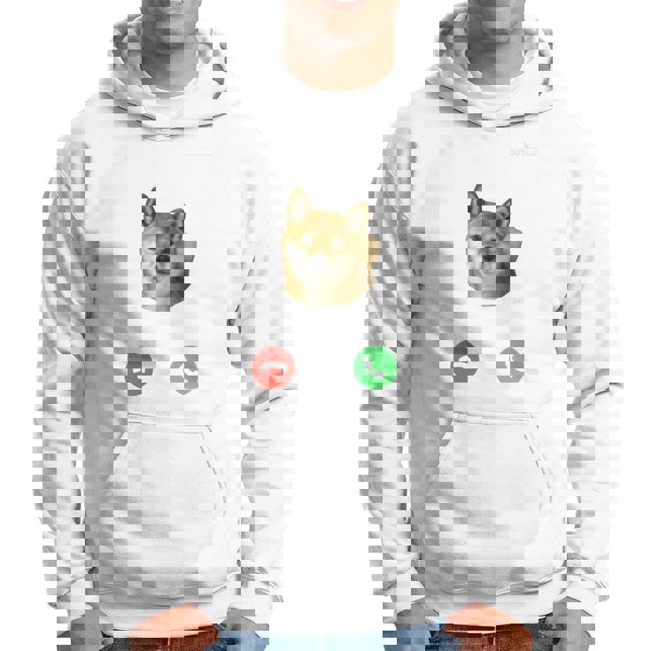 面白いtシャツ 柴犬 着信 イヌ わんこ メンズ 犬好き グッズ かわいい おもしろ 面白い 服 ネタ 長袖tシャツ パーカー