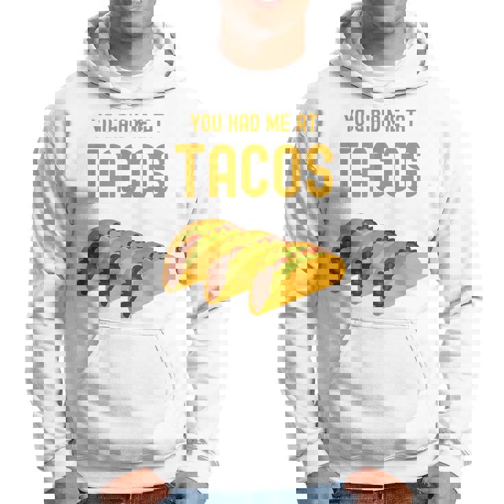 面白いタコス You Had Me At Tacos かわいい 愛らしいタコス フード パーカー