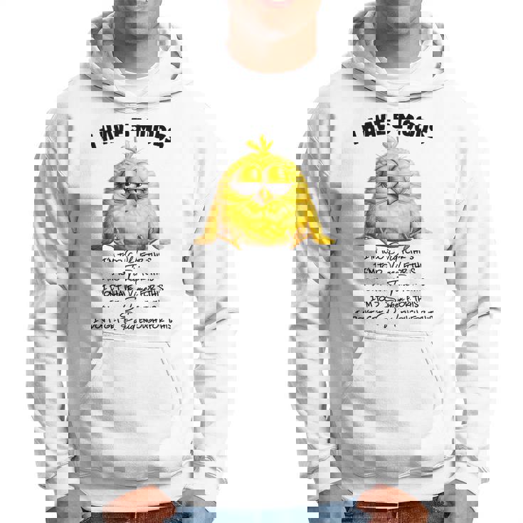 面白いチキンムード、I'm Too Old For This 鳥好きのデザイン。 パーカー