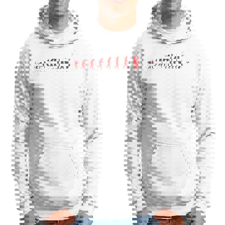 類人猿から漁師への釣りの進化 パーカー