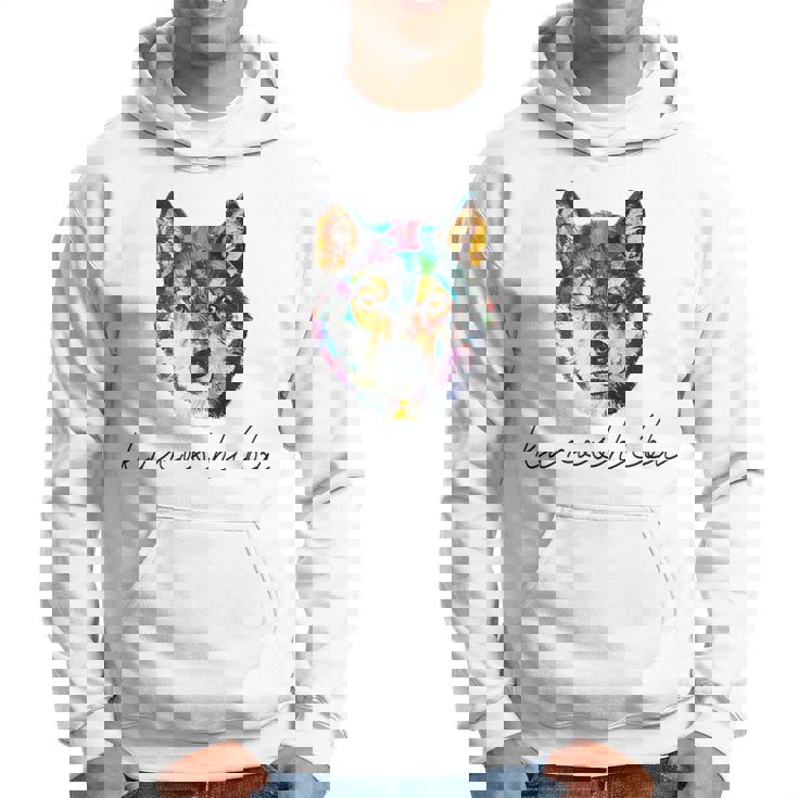 黒柴のグラフィックデザイン パーカー