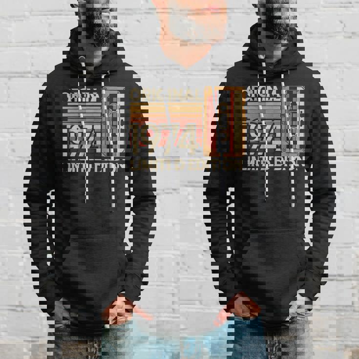 1974 誕生日 カセットテープ ヴィンテージ レトロ 1974 パーカー 彼への贈り物