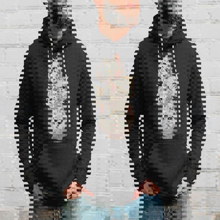 4 匹のかわいい猫 猫愛好家に最適 パーカー 彼への贈り物