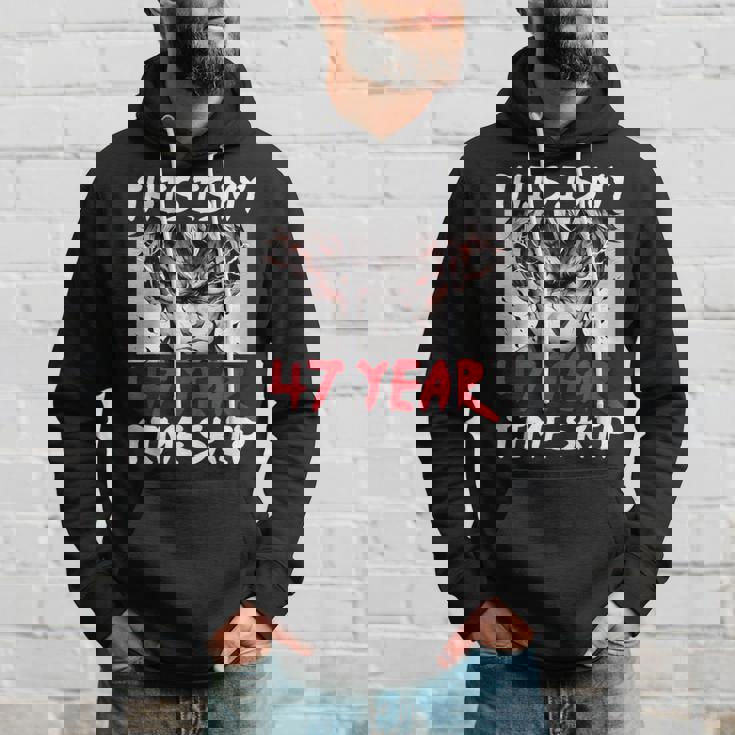 47 歳のタイムスキップ アニメ忍者サムライ 47 歳の誕生日 パーカー 彼への贈り物