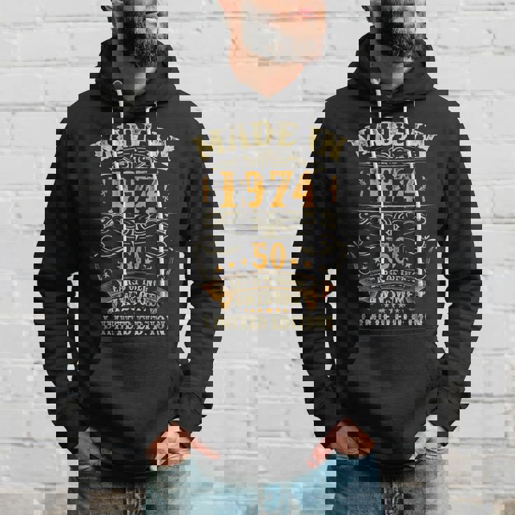 50歳ギフト メンズ ヴィンテージ 1974年 50歳の誕生日 パーカー 彼への贈り物