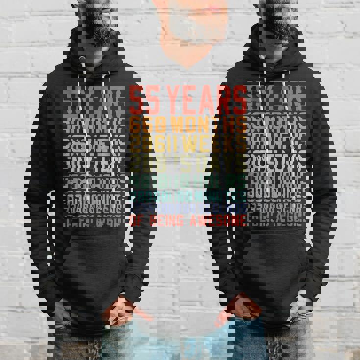 55 歳 お誕生日 55 Years Birthday 55 回目の誕生日プレゼント パーカー 彼への贈り物