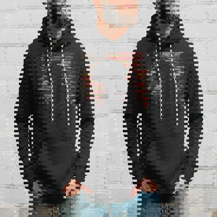 7月4日 アメリカ国旗 愛国心が強いラブラドールレトリバー犬 パーカー 彼への贈り物