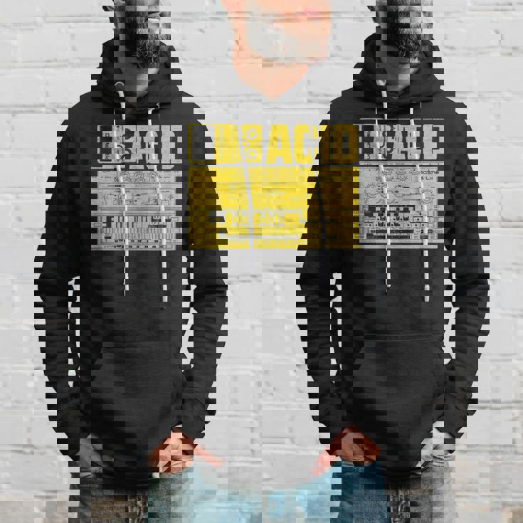 Acid Tb303 ベースペダル アナログシンセサイザー Dj Nerd パーカー 彼への贈り物