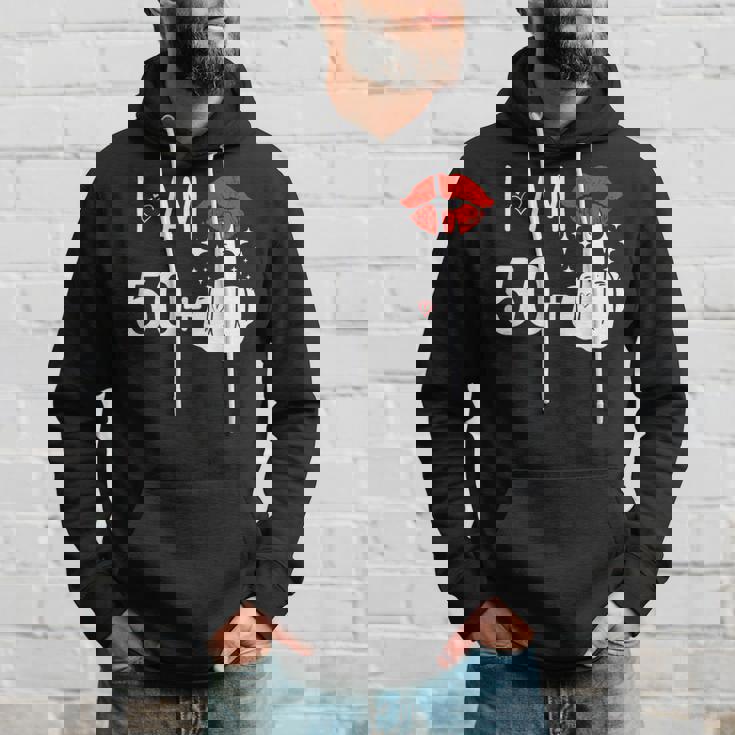 I Am 50 Plus 1 中指 51歳の誕生日 面白い パーカー 彼への贈り物