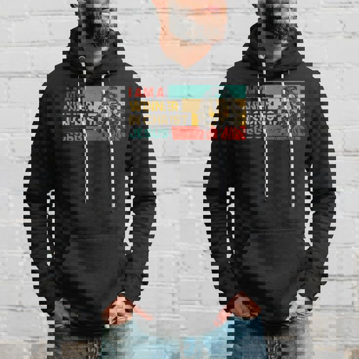 I Am A Winner In Jesus Krist God Faith Jesus パーカー 彼への贈り物