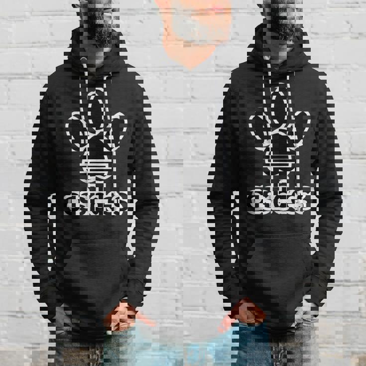 Asides アシデス Asides 足です。肉球です。【変なtシャツ屋さん】スポーツ ブランド パロディ 面白デザイン パーカー 彼への贈り物