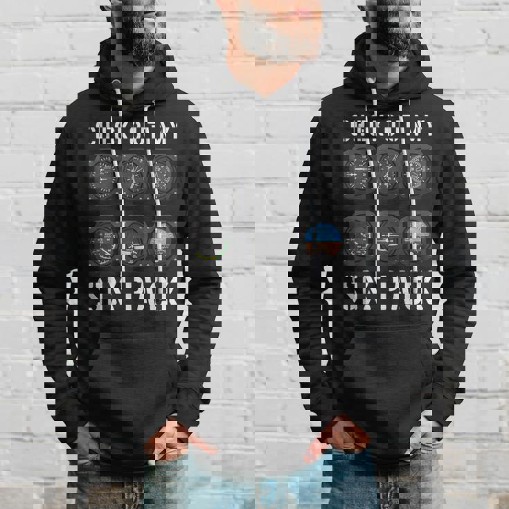 Avión Instrumentos Deuelo Pilot'six Pack Top Pilot Sudadera Regalos para él