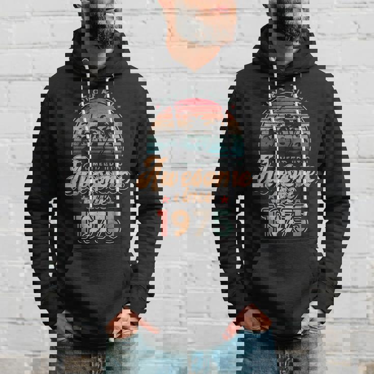 Awesomeince 1975 パームツリー 50歳の誕生日 パーカー 彼への贈り物