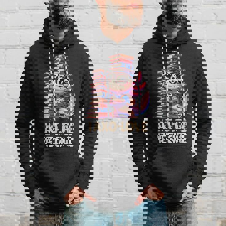 I Axo Love Presschool Axolotl 新学期読書 パーカー 彼への贈り物