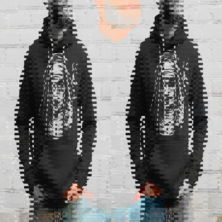 Badmoking Nun オカルトゴス 魔術&ホラー ゴシック パーカー 彼への贈り物