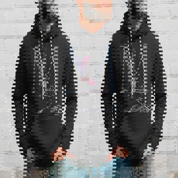 Balla バレリーナ イニシャル 名 M ダンス モノグラム バレエ パーカー 彼への贈り物