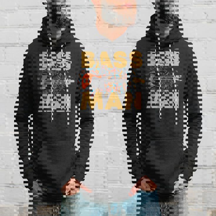 Bass Man 面白いバスプレーヤー ギタリスト ベーシスト ミュージシャン パーカー 彼への贈り物