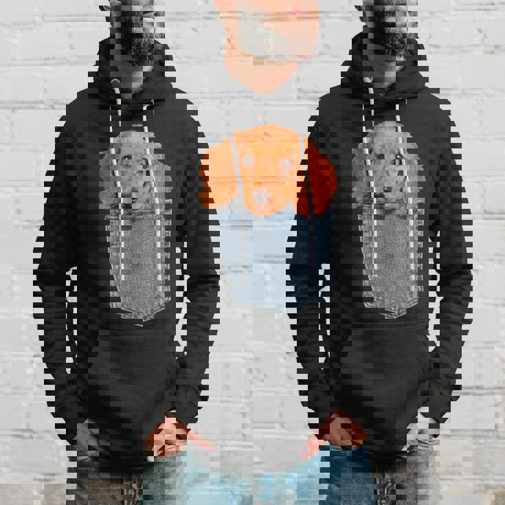 Beagle In My Pocket シャツ かわいい子犬 ダックスフンド ドッグシャツ パーカー 彼への贈り物