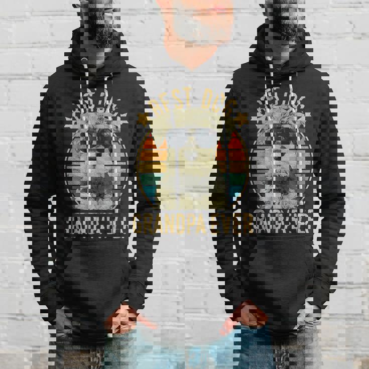 Best Dog Grandpa Ever ミニチュア シュナウザー 父の日 パーカー 彼への贈り物