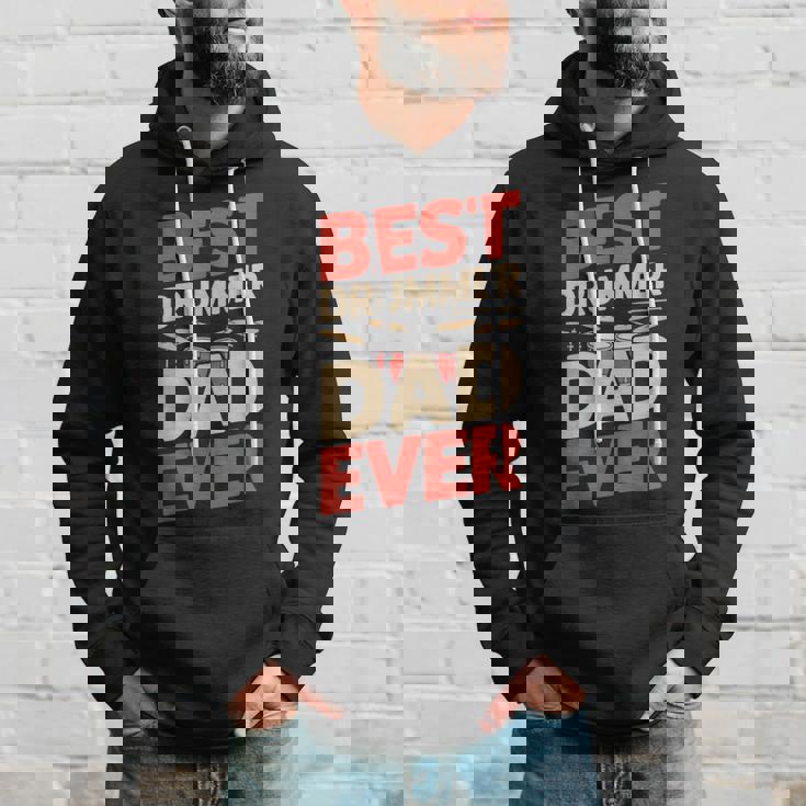 Best Drummer Dad Ever For ギフト アイデア ドラム ファニー パパ パーカー 彼への贈り物