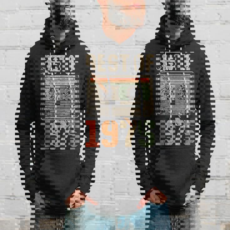 Best Of 1975 オールド・カセット 50歳の誕生日 レトロ パーカー 彼への贈り物