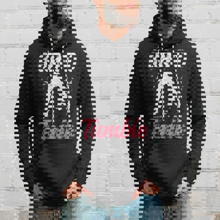 Born To Tumble おもしろアクロバット 体操 体操 パーカー 彼への贈り物