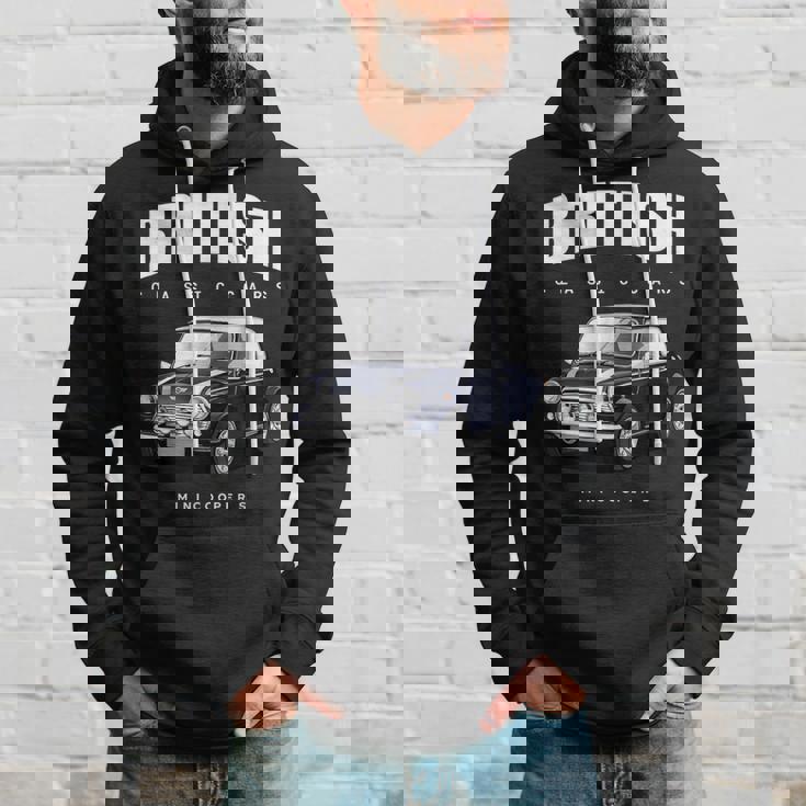 British Classic Car ダークブルー ミニスポーツカー パーカー 彼への贈り物