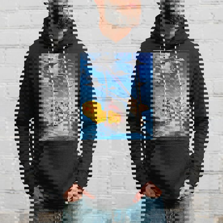 Cat Riding Fire Breathehark レインボー レーザー タコス パーカー 彼への贈り物